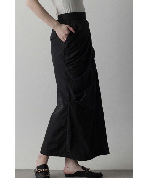 【セール】ナイロンサイドドレープスカート（スカート）｜Limue（リミュ）