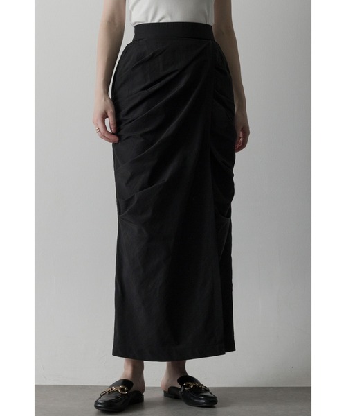 【セール】ナイロンサイドドレープスカート（スカート）｜Limue（リミュ）