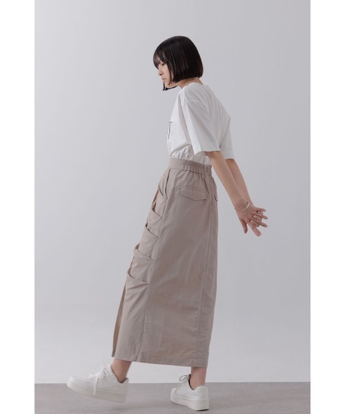 【セール】ナイロンサイドドレープスカート（スカート）｜Limue（リミュ）