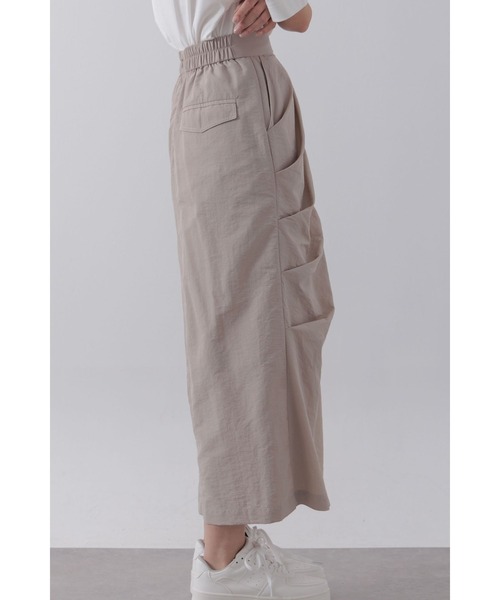 【セール】ナイロンサイドドレープスカート（スカート）｜Limue（リミュ）