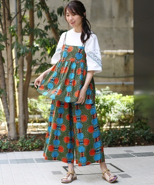 チチカカ(チチカカ)の「Shanti Shanti アフリカンプレーンキャミソール【入荷禁止】(キャミソール・レディース・オレンジ・FREE)」の2枚目の写真