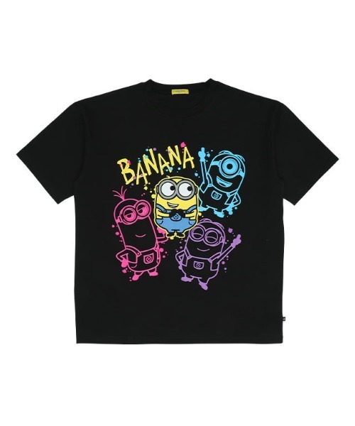 MINIONS（ミニオンズ）の「親子お揃い ミニオン ラクガキ ネオン Tシャツ 9295A（Tシャツ/カットソー・レディース・ブラック・L/M/S）」の7枚目の写真