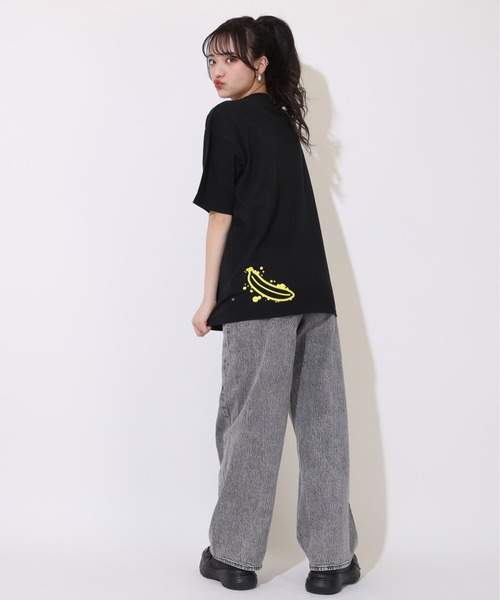 MINIONS（ミニオンズ）の「親子お揃い ミニオン ラクガキ ネオン Tシャツ 9295A（Tシャツ/カットソー・レディース・ブラック・L/M/S）」の3枚目の写真