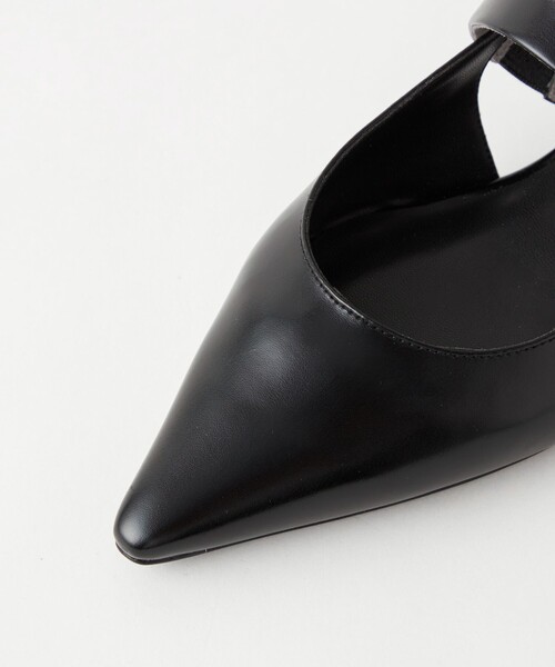 green label relaxing（グリーンレーベルリラクシング）の「ポインテッド ビジュー バックストラップ シューズ（1.5cmヒール）（パンプス・レディース・シルバー/ブラック/ベージュ・24.5cm/24cm/23.5cm/23cm）」の7枚目の写真