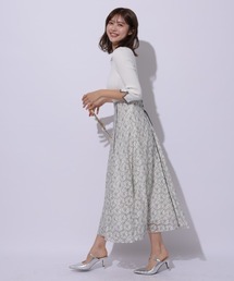 【新品】Apuweiser-riche レース切替ドッキングワンピースM Apuweiser-riche（アプワイザーリッシェ）の「配色レース切替