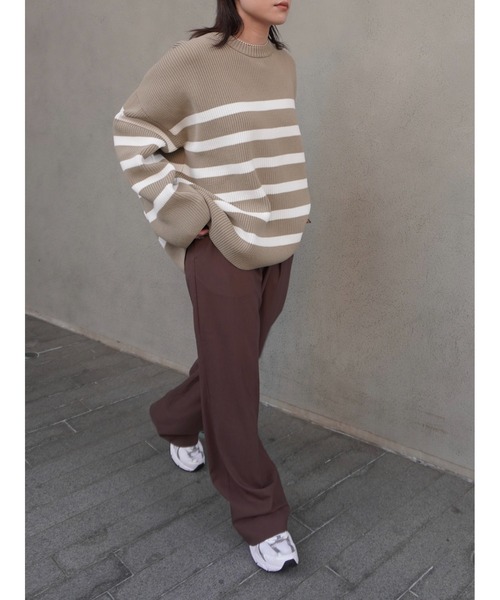 ENCIRCLE(エンサークル)の「【ENCIRCLE/エンサークル】Cool pants tro/クールパンツトロ(スラックス)(スラックス・レディース・チャコールグレー/ブラウン・1/2)」の20枚目の写真