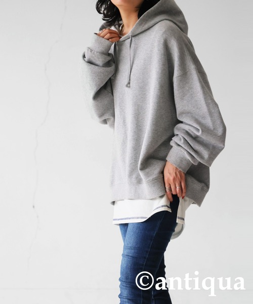 antiqua（アンティカ）の「配色ステッチタンクトップ（タンクトップ・レディース・ブラウン系その他/ホワイト×ホワイト/ブラック×パープル/ブラック×ブラック/グリーン系その他/ホワイト×ネイビー・LXL/ML）」の10枚目の写真