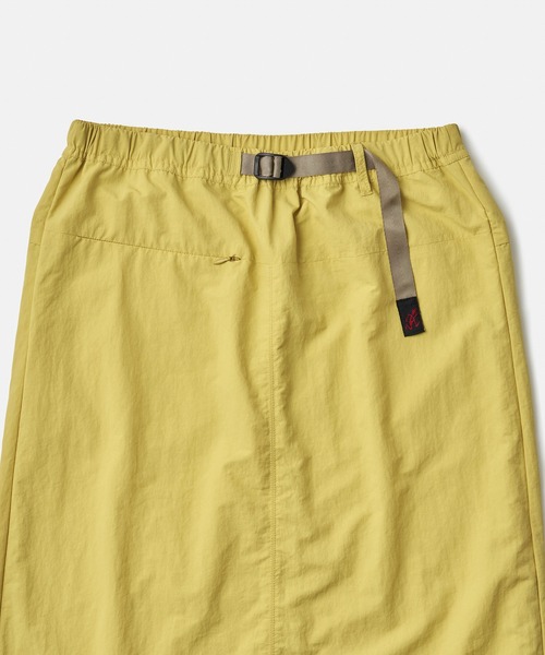 ナイロンパッカブルミディスカート　レモン ナイロンパッカブルミディスカート｜NYLON PACKABLE MIDI SKIRT