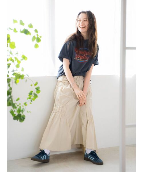 Ungrid（アングリッド）の「ランダムギャザースカート（スカート・レディース・アイボリー/チャコールグレー/ベージュ・FREE）」の20枚目の写真