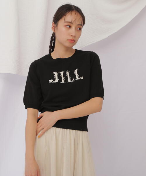JILL by JILL STUART(ジルバイジルスチュアート)の「◇半袖ロゴジャガードビジューニット(ニット/セーター・レディース・ホワイト系その他/ピンク/ブルー/ブラック・FREE)」の15枚目の写真
