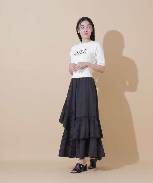 JILL by JILL STUART(ジルバイジルスチュアート)の「◇半袖ロゴジャガードビジューニット(ニット/セーター・レディース・ホワイト系その他/ピンク/ブルー/ブラック・FREE)」の22枚目の写真