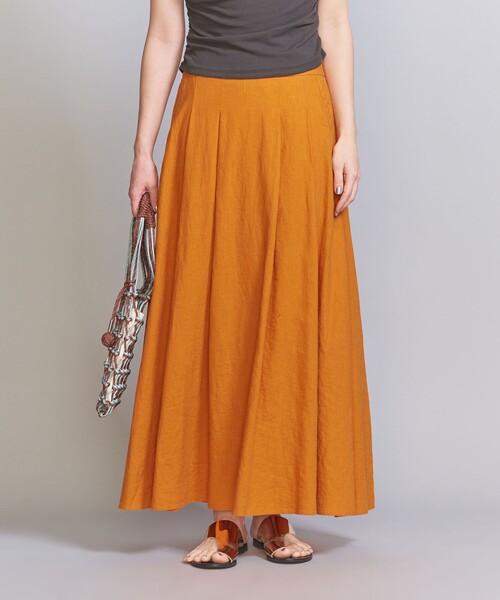 新品タグ付＊UNITED ARROWS フレアスカート TO UNITED ARROWS＞フレア マキシスカート