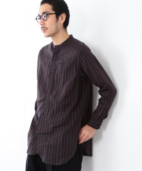 mojito モヒート CLARENCE SHIRTS ストライプ シャツ SALE!MOJITO (モヒート) CLARENCE SHIRT Stripe [NAVY]