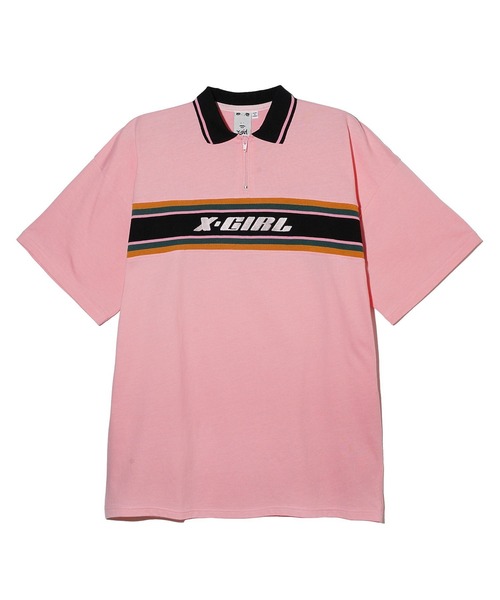 【セール】STRIPE AND LOGO LOGO OVERSIZED POLO DRESS（ワンピース）｜X-girl（エックスガール） mdprevattcaulkingandwaterproofing.com