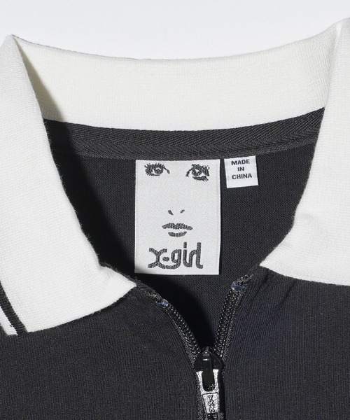 【セール】STRIPE AND LOGO LOGO OVERSIZED POLO DRESS（ワンピース）｜X-girl（エックスガール） mdprevattcaulkingandwaterproofing.com