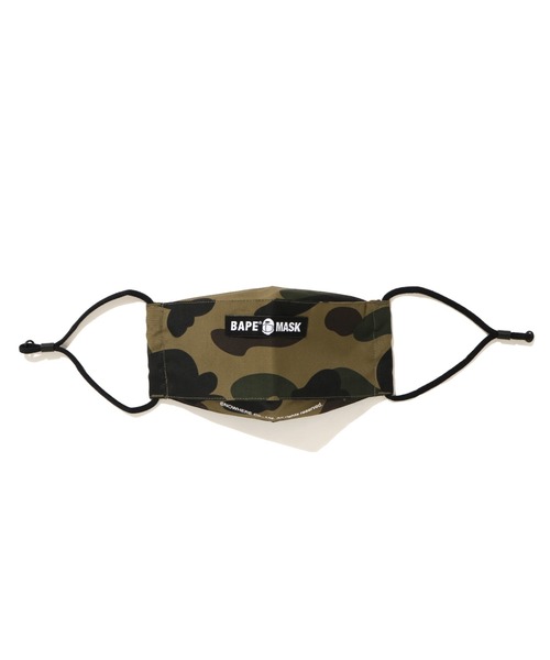 A BATHING APE(アベイシングエイプ)の「1ST CAMO MASK M(マスク・メンズ・イエロー/グリーン・FREE)」の1枚目の写真