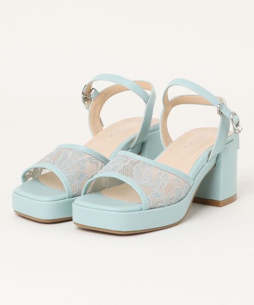 SALE★ ★サンダル セール】【厚底】チュールレースサンダル 992804【Parade