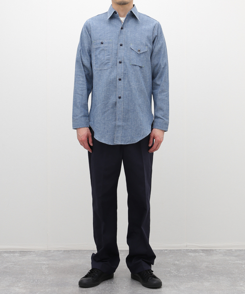 BIG YANK(ビッグヤンク)の「【BIG YANK / ビッグヤンク】1935 ORIGINAL CHAMBRAY(シャツ/ブラウス・メンズ・アイボリー/ブルー系その他・15 /17/16)」の3枚目の写真