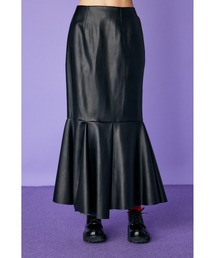 ENFOLD（エンフォルド）の「Synthetic Leather ペプラムスカート（スカート・レディース）」