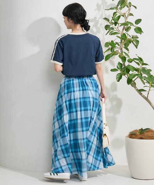 FREAK'S STORE(フリークスストア)の「レースライン リンガーTシャツ(Tシャツ/カットソー・レディース・オフホワイト/チャコールグレー/ネイビー/イエロー・フリ-)」の11枚目の写真