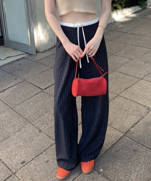 Mela（メラ）の「STRIPE TROUSERS（スラックス・レディース・グレー/ネイビー・S/M/L）」の18枚目の写真