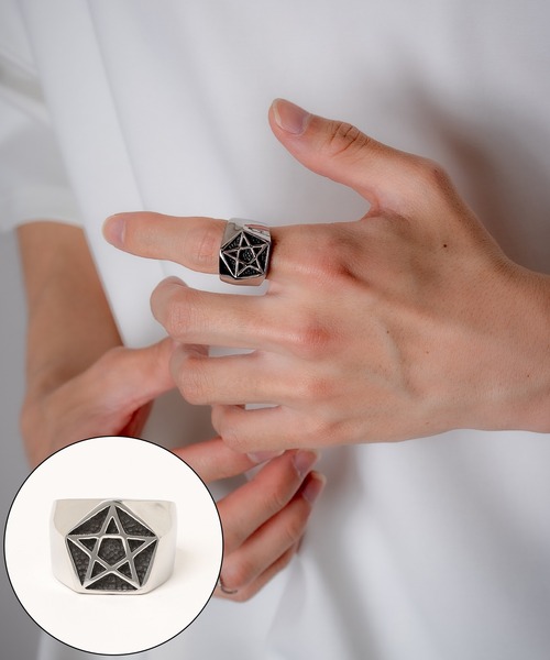 improves（インプローブス）の「ワイドリング（リング・メンズ・シルバー/シルバー系2/シルバー系4/シルバー系/シルバー系1/シルバー系3・MEDIUM/LARGE/X-LARGE）」の2枚目の写真