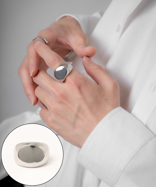 improves（インプローブス）の「ワイドリング（リング・メンズ・シルバー/シルバー系2/シルバー系4/シルバー系/シルバー系1/シルバー系3・MEDIUM/LARGE/X-LARGE）」の6枚目の写真