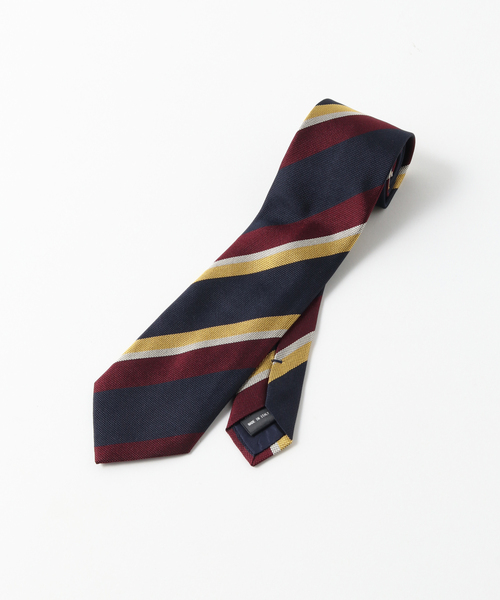 EDIFICE(エディフィス)の「PB レジメンタルストライプタイ(ネクタイ・メンズ・ネイビー/グリーン/ボルドー・FREE)」の5枚目の写真