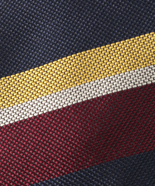 EDIFICE(エディフィス)の「PB レジメンタルストライプタイ(ネクタイ・メンズ・ネイビー/グリーン/ボルドー・FREE)」の9枚目の写真