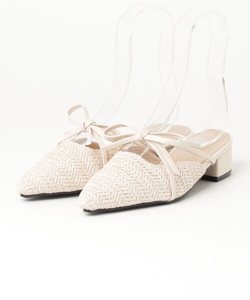 paravion（パラビオン）の「リボンメッシュミュール（サンダル・レディース・アイボリー/レッド・SMALL/MEDIUM/LARGE）」の5枚目の写真