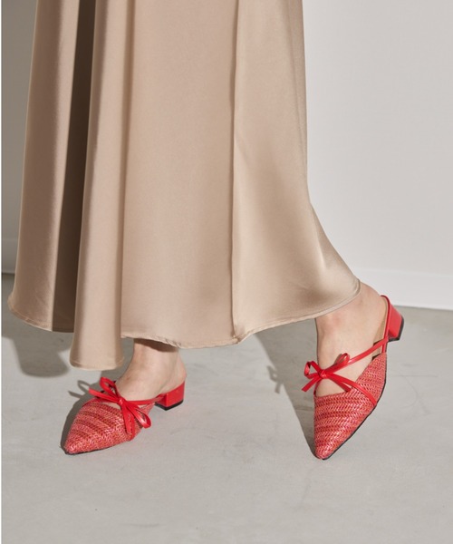 paravion（パラビオン）の「リボンメッシュミュール（サンダル・レディース・アイボリー/レッド・SMALL/MEDIUM/LARGE）」の17枚目の写真