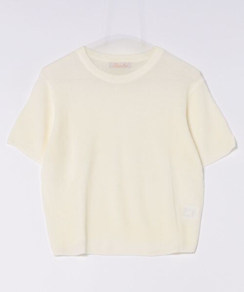 BANICO（バニコ）の「【Banico】クルーネック半袖ニットTシャツ (SS)（Tシャツ/カットソー・レディース・ホワイト/グレー/ブラック/ベージュ・FREE）」の18枚目の写真