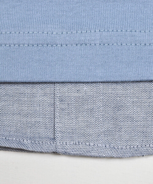 BeBe（ベベ）の「ジャングルアニマルプリントレイヤード風Tシャツ(80~90cm)（Tシャツ/カットソー・キッズ・イエロー/ブルー・80ｃｍ/90cm）」の9枚目の写真