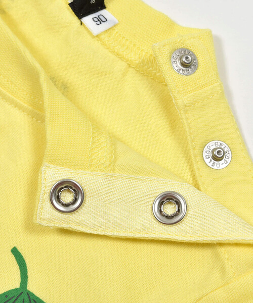 BeBe（ベベ）の「ジャングルアニマルプリントレイヤード風Tシャツ(80~90cm)（Tシャツ/カットソー・キッズ・イエロー/ブルー・80ｃｍ/90cm）」の14枚目の写真