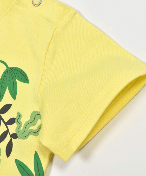 BeBe（ベベ）の「ジャングルアニマルプリントレイヤード風Tシャツ(80~90cm)（Tシャツ/カットソー・キッズ・イエロー/ブルー・80ｃｍ/90cm）」の15枚目の写真