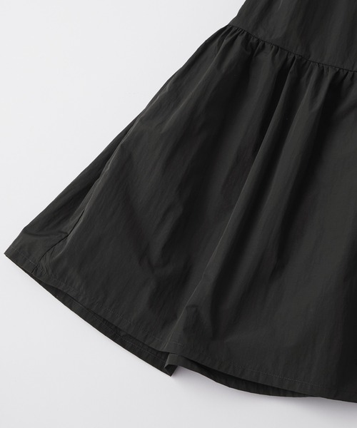 MONO-MART(モノマート)の「ハーフジップサイドライン異素材トラックワンピース(ワンピース・レディース・スミクロ/ダークネイビー/オフホワイト・FREE)」の9枚目の写真