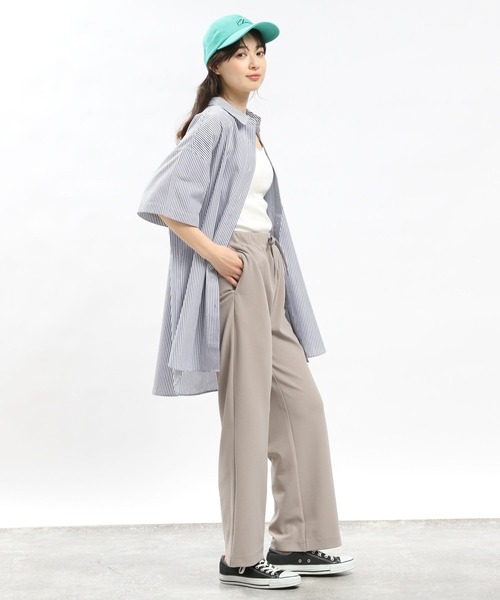 初期 14ss 希少 美品 サイズ1 コモリ ショートスリーブ シャツ 白 GLOBAL WORK Smile Seed Store（グローバルワーク スマイル