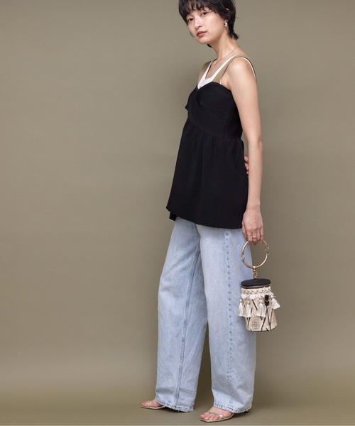 Eimee Law（エイミーロウ）の「カシュクールペプラムビスチェ（ベスト・レディース・アイボリー/ブラック/ダークベージュ・38）」の22枚目の写真