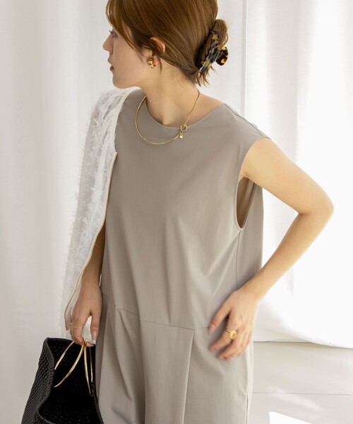 NOLLEY’S（ノーリーズ）の「アクティブRASH オールインワン（つなぎ/オールインワン・レディース・ブラック/グレイッシュベージュ・36/38）」の7枚目の写真