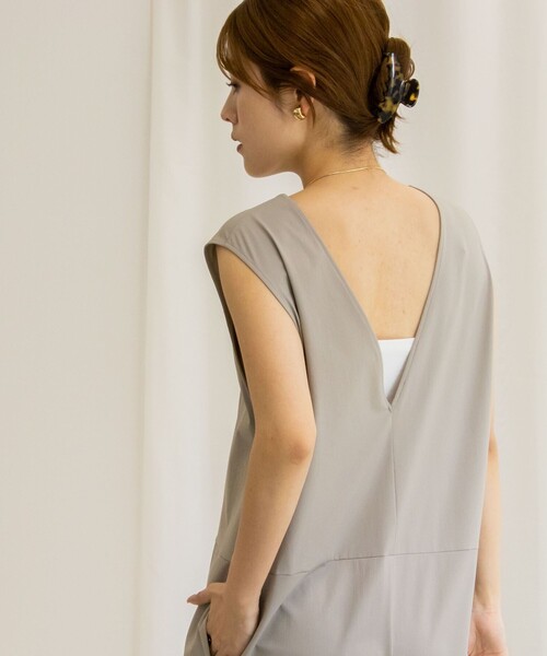 NOLLEY’S（ノーリーズ）の「アクティブRASH オールインワン（つなぎ/オールインワン・レディース・ブラック/グレイッシュベージュ・36/38）」の9枚目の写真