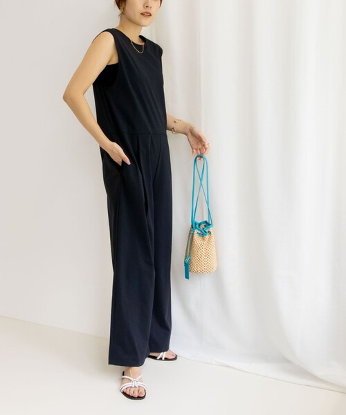 NOLLEY’S（ノーリーズ）の「アクティブRASH オールインワン（つなぎ/オールインワン・レディース・ブラック/グレイッシュベージュ・36/38）」の12枚目の写真