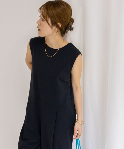 NOLLEY’S（ノーリーズ）の「アクティブRASH オールインワン（つなぎ/オールインワン・レディース・ブラック/グレイッシュベージュ・36/38）」の14枚目の写真