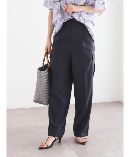 Te chichi（テチチ）の「カーゴスラックスパンツ（カーゴパンツ・レディース・カーキ/ベージュ/ネイビー・F）」の3枚目の写真