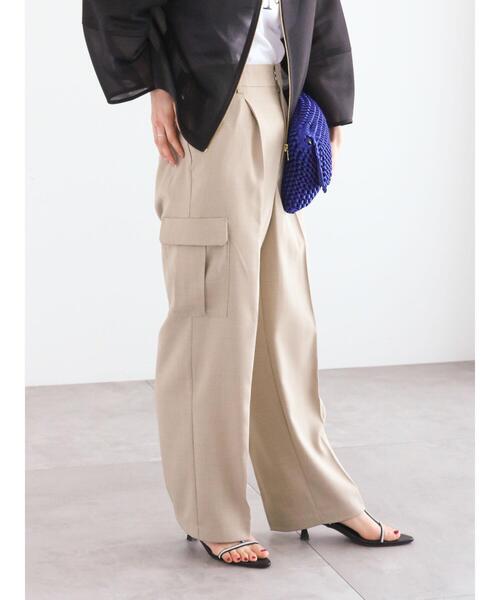 Te chichi（テチチ）の「カーゴスラックスパンツ（カーゴパンツ・レディース・カーキ/ベージュ/ネイビー・F）」の22枚目の写真