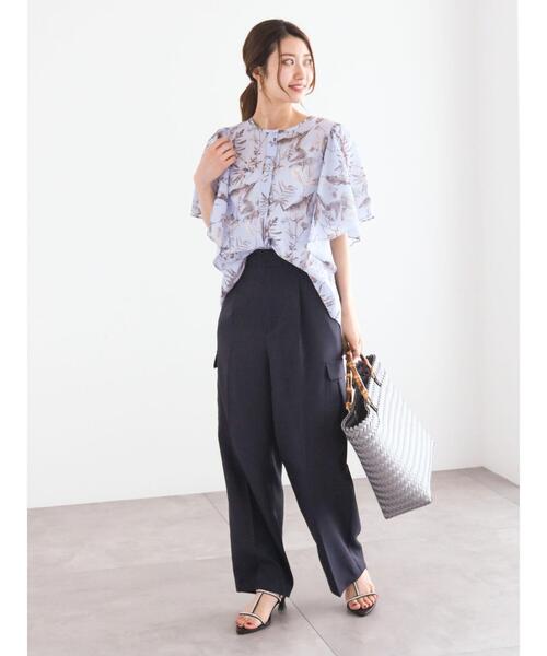 Te chichi（テチチ）の「カーゴスラックスパンツ（カーゴパンツ・レディース・カーキ/ベージュ/ネイビー・F）」の5枚目の写真