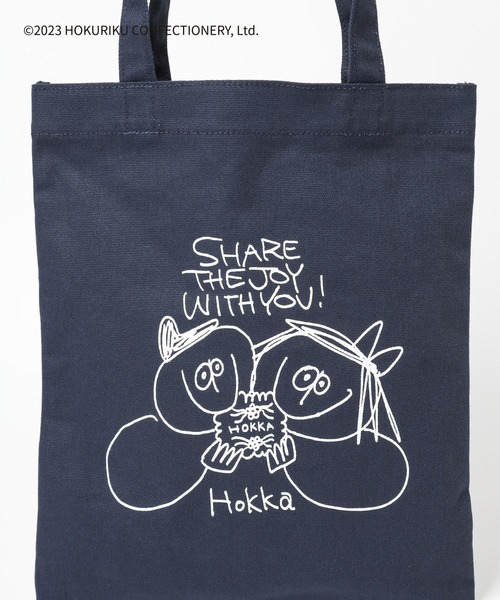 LEPSIM（レプシィム）の「【hokka／ホッカ】プリントトートバッグ　120604（トートバッグ・レディース・オフホワイト/ブルー/グレー・ONE SIZE）」の5枚目の写真