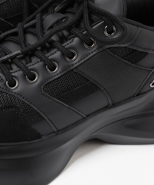 HARE（ハレ）の「WAVEソールスニーカー3(HARE)（スニーカー・メンズ・ブラック/シルバー・LARGE/MEDIUM）」の12枚目の写真