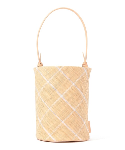 TOMORROWLAND （トゥモローランド）の「ELE SAC PAPILO CHECK バケットバッグ（かごバッグ・レディース・ブラック系その他/ホワイト系その他・FREE）」の2枚目の写真