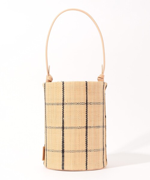 TOMORROWLAND （トゥモローランド）の「ELE SAC PAPILO CHECK バケットバッグ（かごバッグ・レディース・ブラック系その他/ホワイト系その他・FREE）」の5枚目の写真
