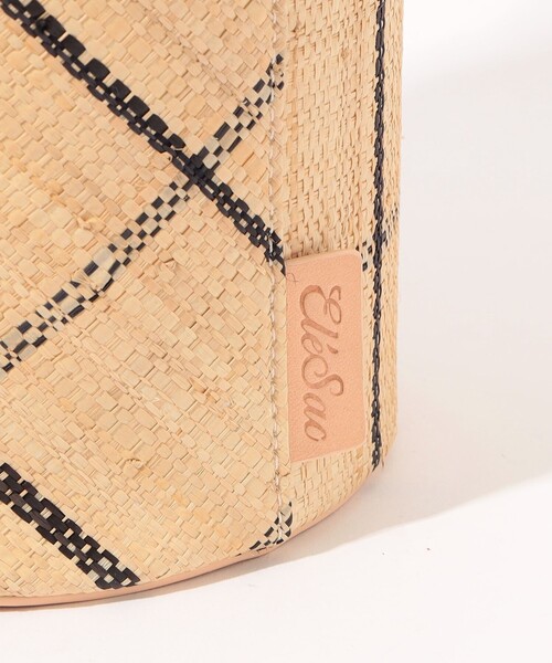 TOMORROWLAND （トゥモローランド）の「ELE SAC PAPILO CHECK バケットバッグ（かごバッグ・レディース・ブラック系その他/ホワイト系その他・FREE）」の9枚目の写真